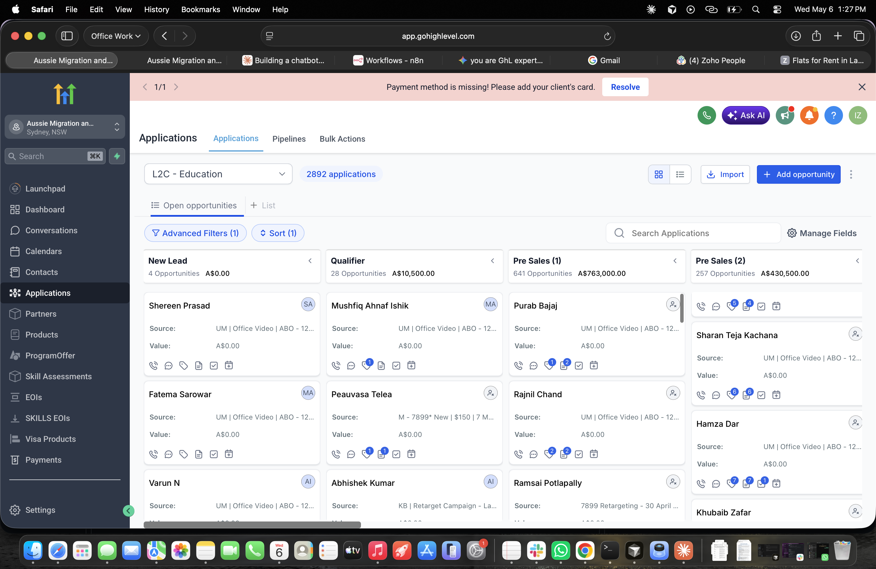 GHL CRM Pipeline