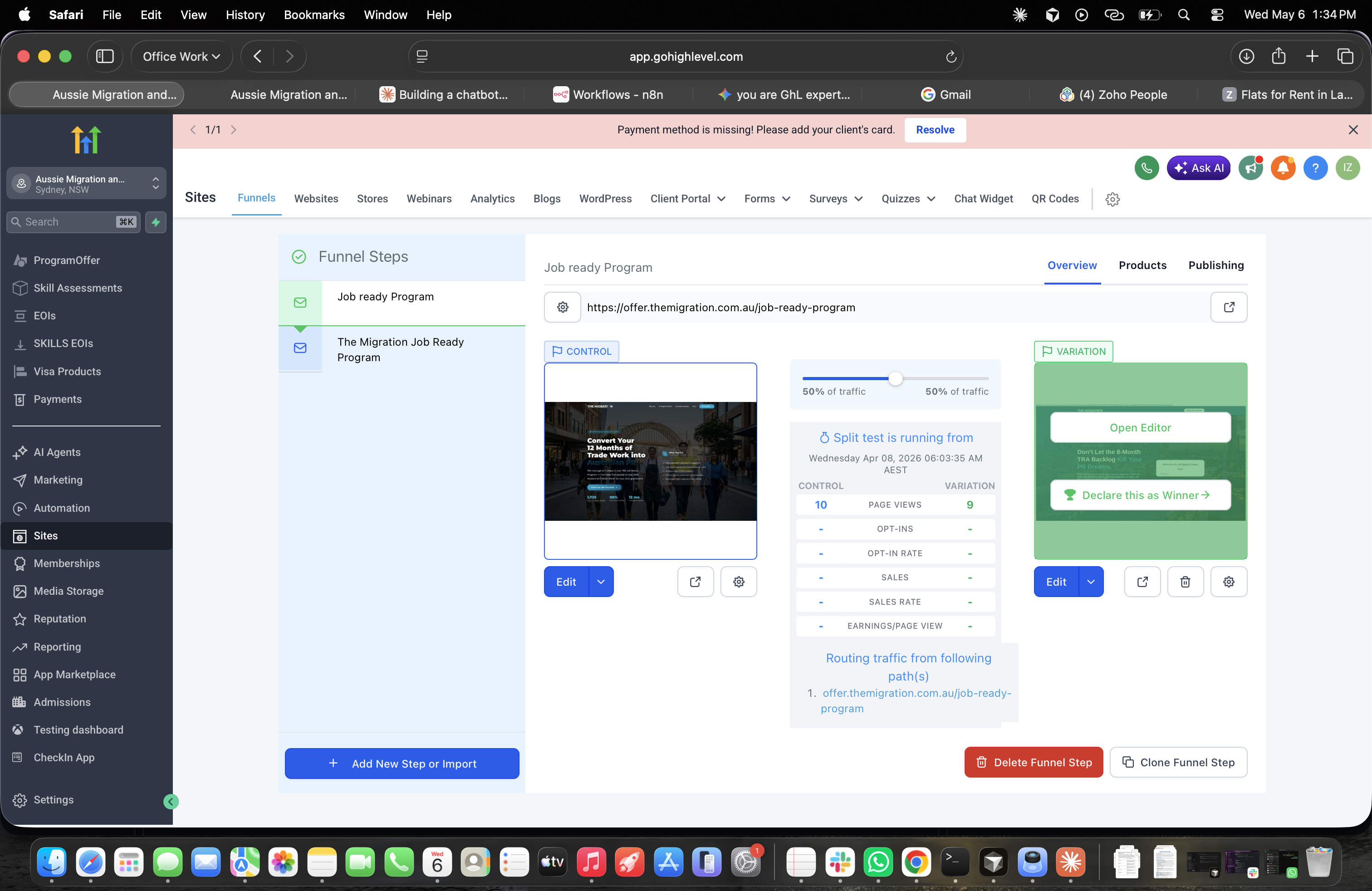 Funnel A/B Testing