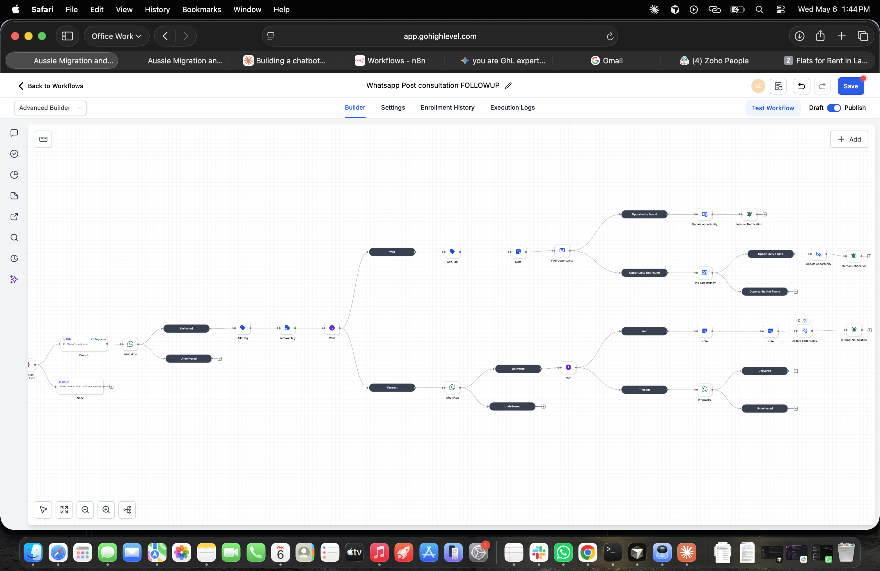 WhatsApp Follow-up Workflow